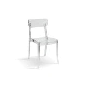PAZZO DESIGN Sedia Colette trasparente set da 4 sedie in Polipropilene
