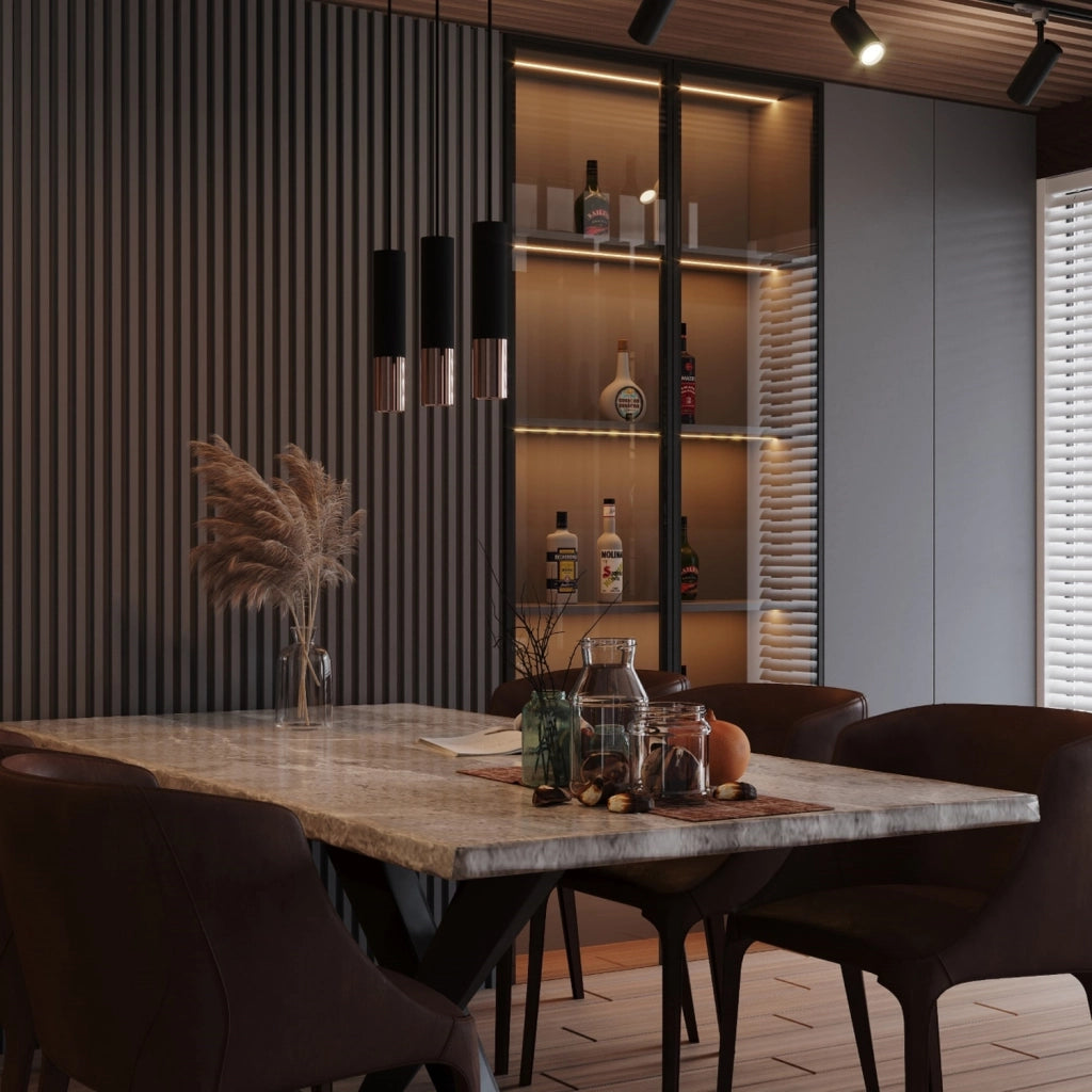 Lampada a sospensione Pure Lume SPIREXEZ 1 nero rame