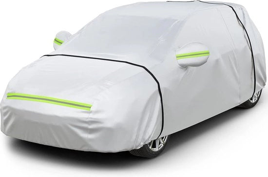 Copertura per auto in autoadesivo - Copertura per auto in PVC - Copertura per auto in tessuto - Copertura per auto in tessuto con cerniera - Copertura per auto in tessuto con cerniera e maniglie per trasporto