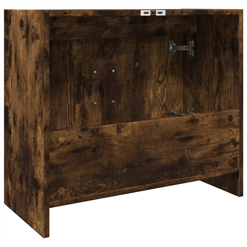 Mobile Lavabo | Armadio Lavabo Rovere Fumo 63x29x55 cm in Legno Multistrato