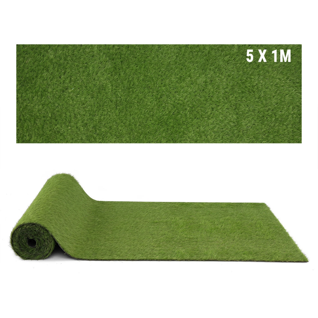 Prato sintetico giardino, 5 x 1 m rotolo di erba artificiale 20 mm