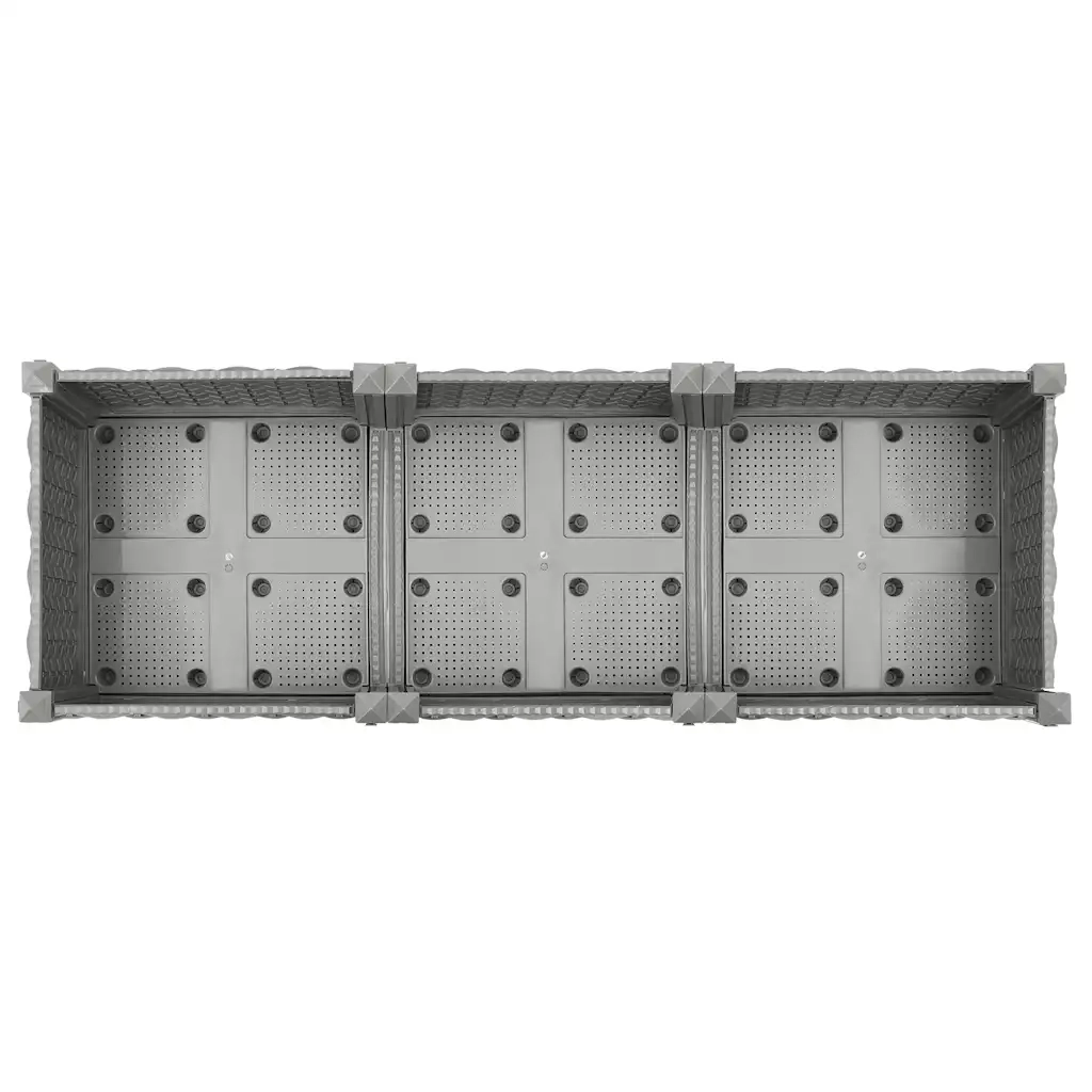 Fioriera | Cassetta per fiori | Vaso Rialzata 120x40x71 cm in Polipropilene