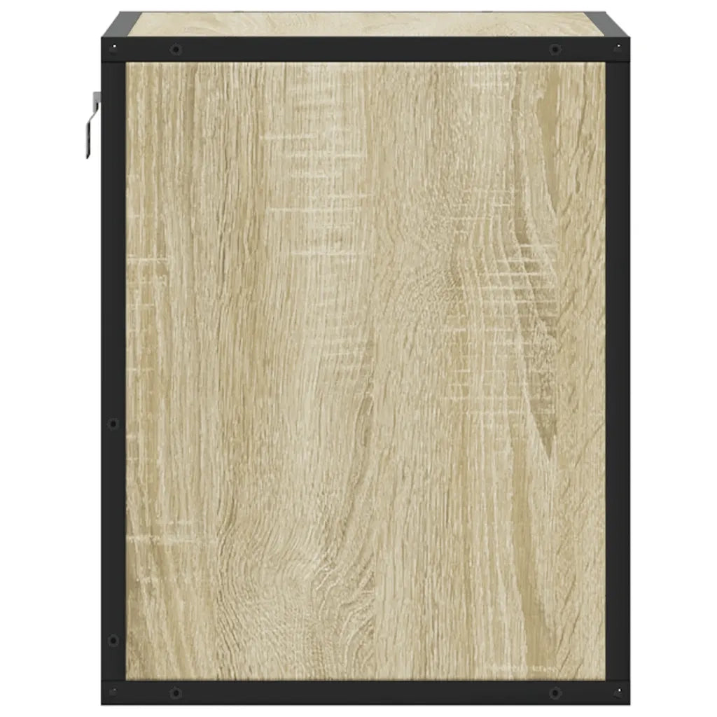 Comodini a Muro 2 pz Rovere Sonoma 40x31x39,5 cm
