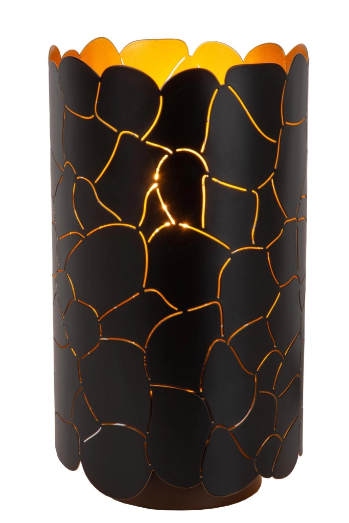 Lampada da tavolo ALMELO nero/oro 1xE27 Lucide