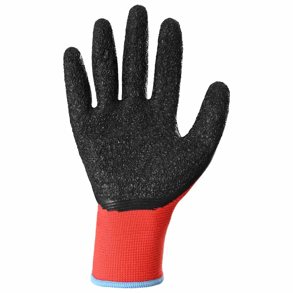 Guanti da Lavoro 12 pz Rosso e Nero 9 / l CFW2915582