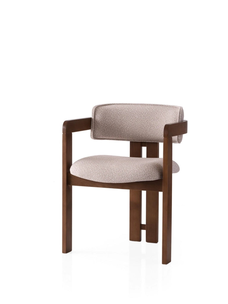Sedia in legno "Cozy" - 44 x 57 x 76 cm - Crema noce