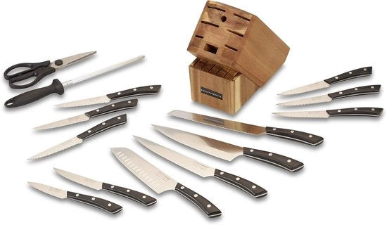 Set di misurazione Premium - set di misure da cucina - 15 pezzi - legno di acacia
