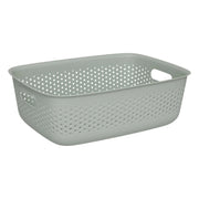 Cestino multiuso in plastica Tila Salvia  10 L