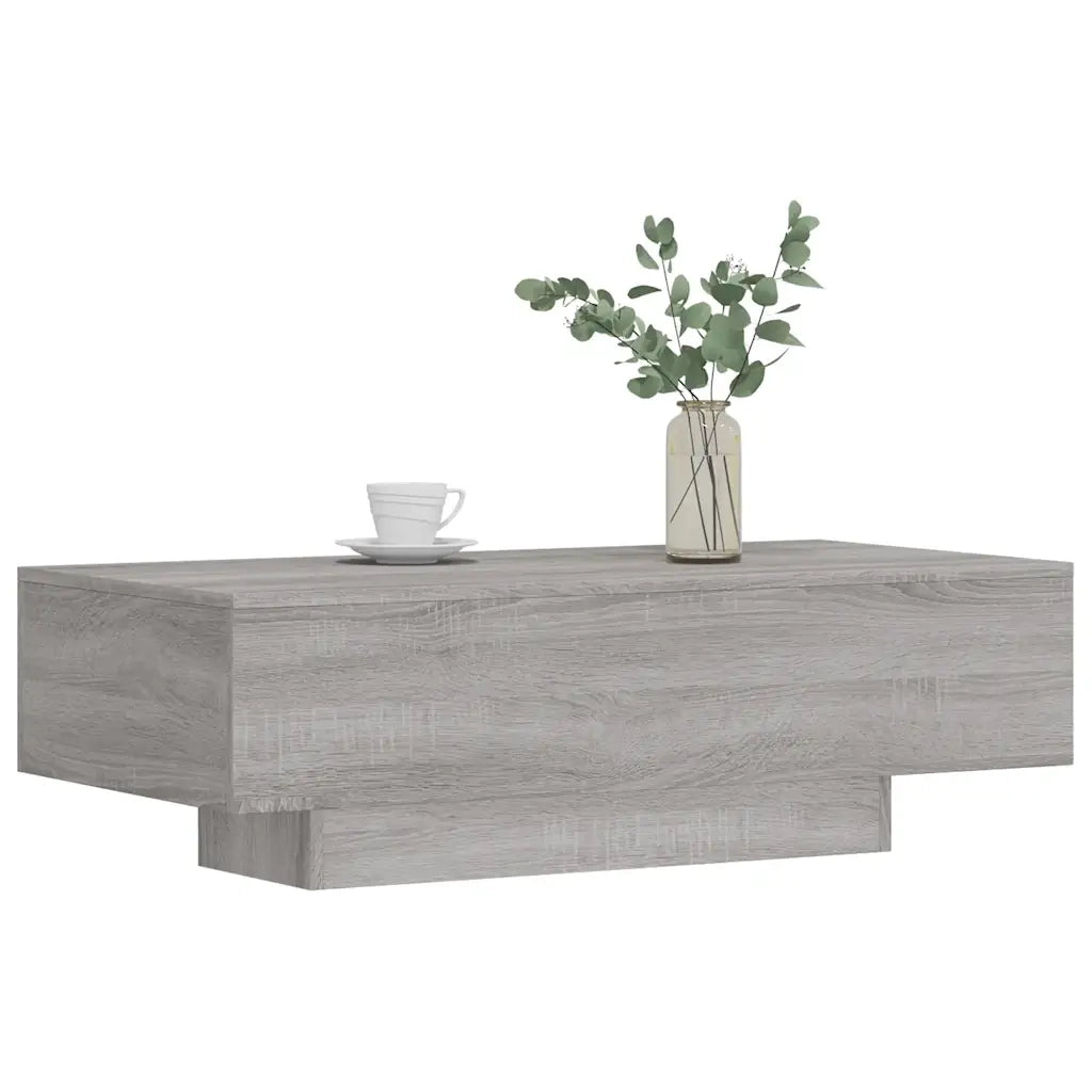 Tavolino Salotto Grigio Sonoma 100x49,5x31 cm Legno Multistratocod mxl 130035