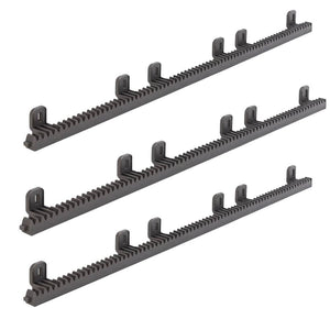 Kit 3 cremagliere da 1 metro per cancelli scorrevoli in nylon m4 crm2