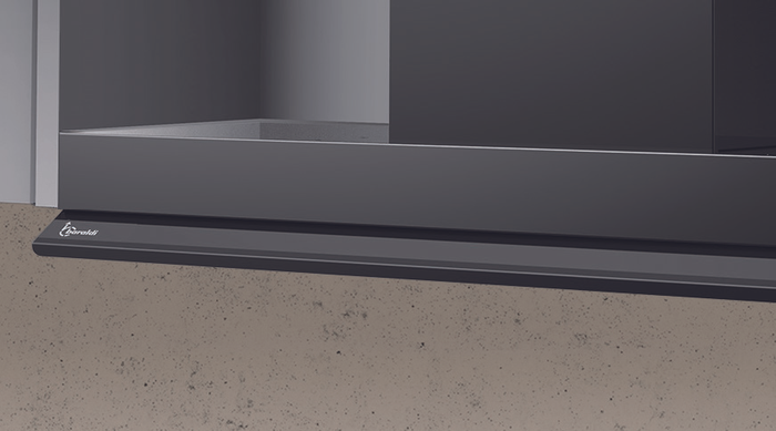 CAPPA PROFILE INCASSO cm 56 â€“ Nera -700 m3/h DRY DROP