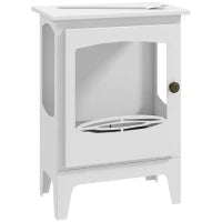 Camino a Bioetanolo in Acciaio con Serbatoio da 1,2 L, Tempo di Combustione 3Hm 39x26x54 cmm Bianco