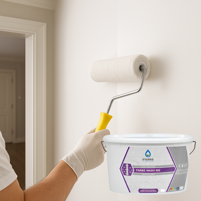 Farbe wash 500 idropittura acrilica lavabile coprente rapida essiccazione *** formato 5 lt, confezione 1