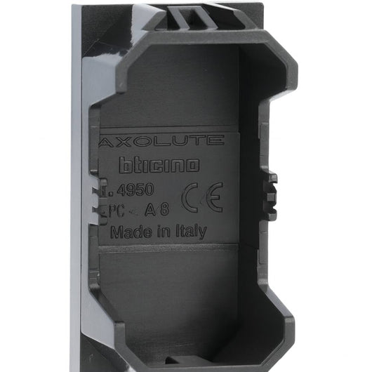 Bticino axolute falso polo 1 modulo per installazioni ordinate *** colore nero, confezione 1
