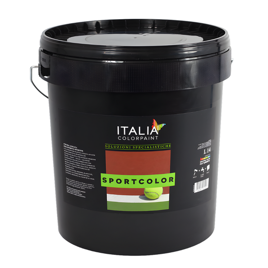 Pittura acrilica sportcolor per superfici sportive *** formato 14 lt, colore- verde, confezione 1