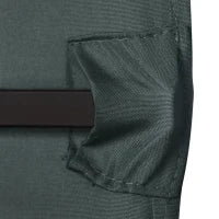 Tetto di Ricambio per Gazebo 3x3 m in Poliestere Grigio con 8 Fori di Ventilazione