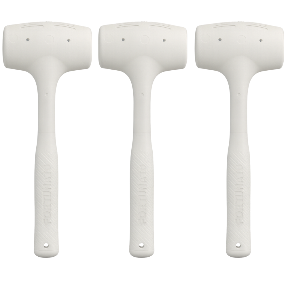 Kit 3 martelli battipiastrelle in gomma antirimbalzo per posa 1000 gr.