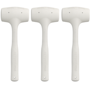 Kit 3 martelli battipiastrelle in gomma antirimbalzo per posa 1000 gr.