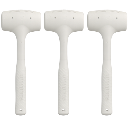 Kit 3 martelli battipiastrelle in gomma antirimbalzo per posa 1000 gr.