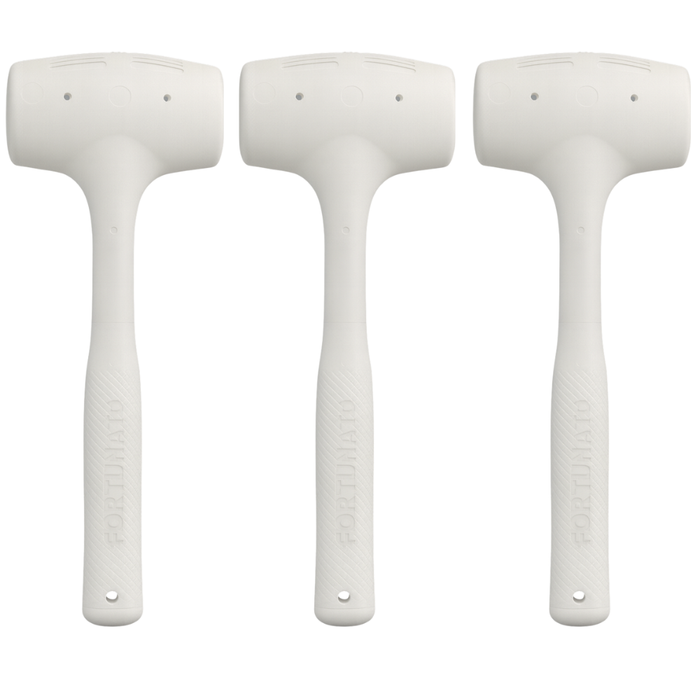 Kit 3 martelli battipiastrelle in gomma antirimbalzo per posa 1000 gr.