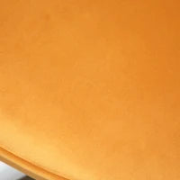 Sedia da ufficio in velluto con funzione massaggio con cuscino lombare integrato altezza regolabile girevole a 360°, giallo