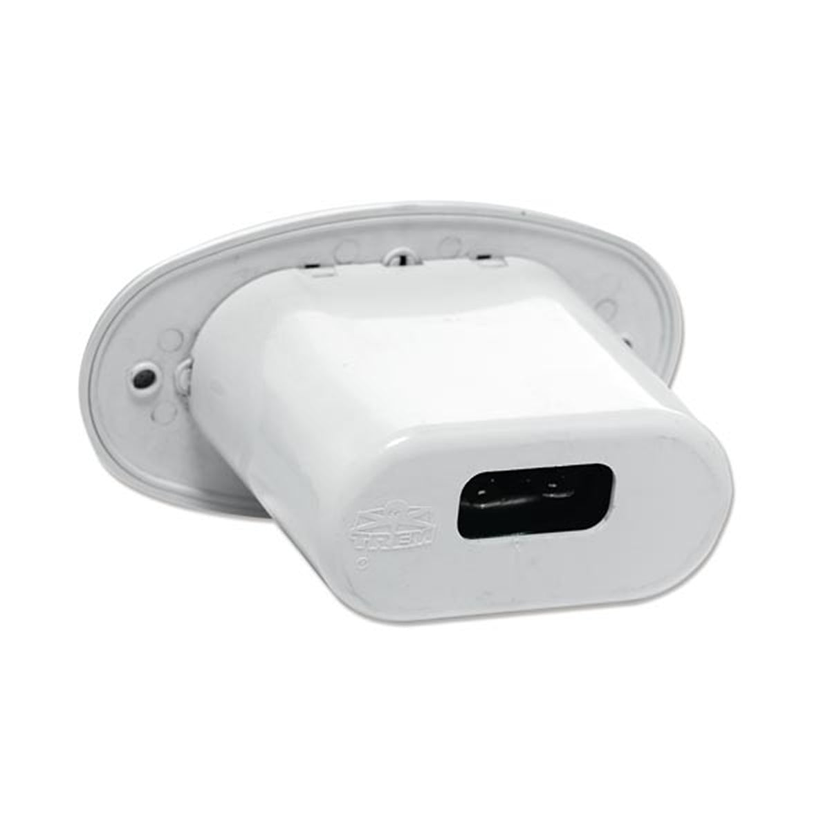 Tromba elettrica ovale da incasso per motoscafi colore bianco db 107