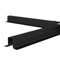 Base per Ombrellone a Croce in Acciaio con Vite Laterale, 100x100x75 cm, Nero