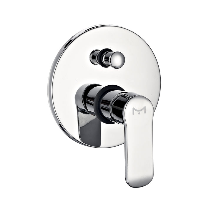 Ogomondo kit doccia tondo 1 completo di soffione doccetta e miscelatore con deviatore slim