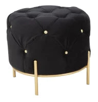Pouf Diamond Glam Nero cm Ø 45X40