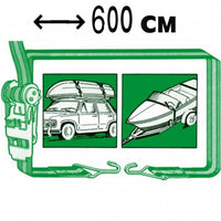 Cinghia regolabile in poliestere easy cargo 600 cm munita di fibbia e ganci nautica