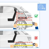 Trasportino per Cani in Metallo e PP, Gabbia per Cani a Trapezio per Auto con Maniglia, 77x47x55cm Nero