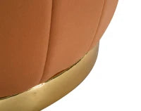 Puff Contenitore Paris Ruggine/Gold Cm Ø72X43