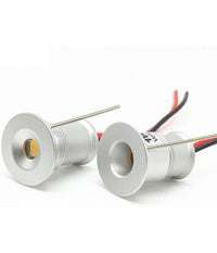 9 X Mini Faretto A Led Da Incasso 1w Cree Cob Silver Cielo Stellato Punto Luce         