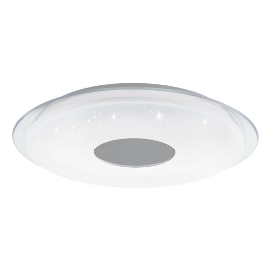 Plafoniera Moderna Lanciano-Z Acciaio Bianco 4 Luci Led Integrato 11,2W