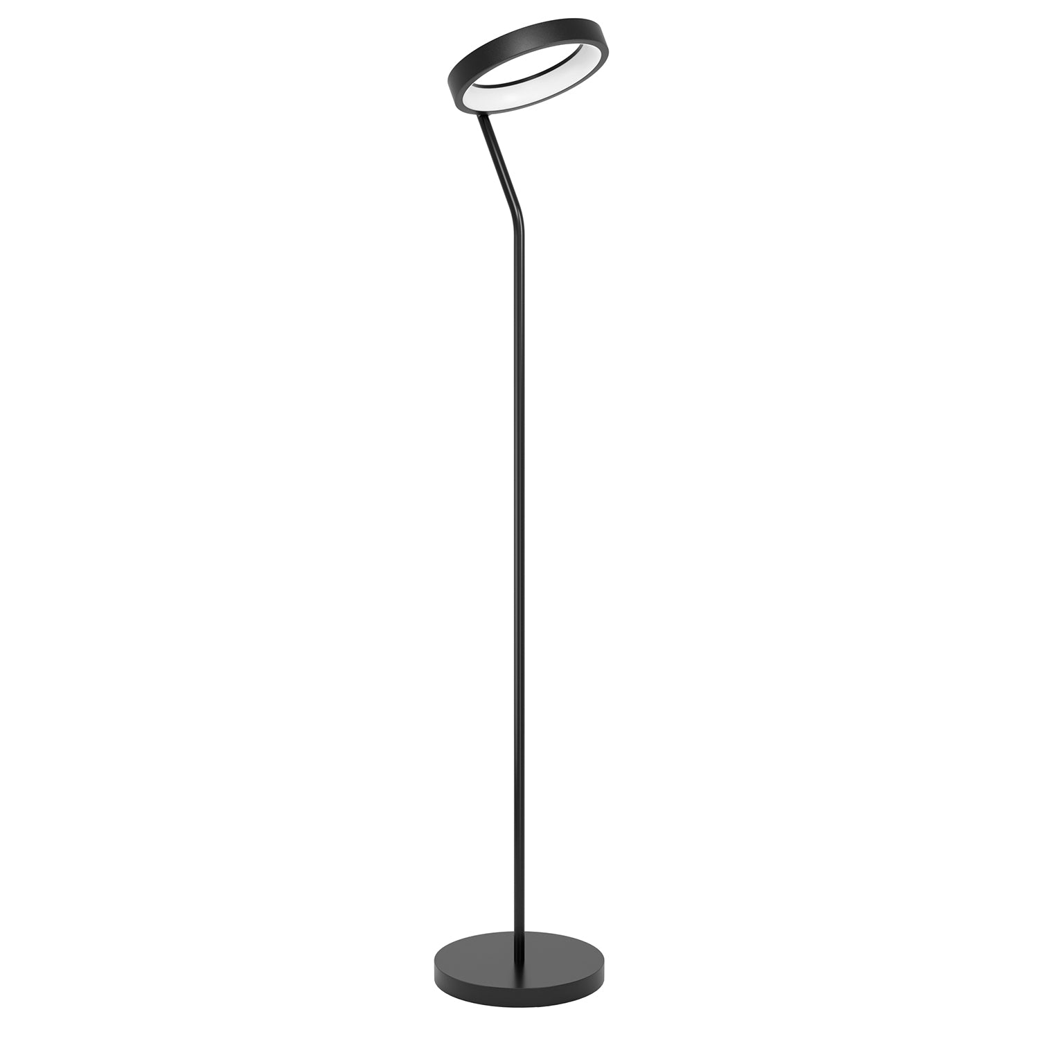 Piantana Contemporanea Marghera-Z Acciaio Nero 4 Luci Led Integrato 4W