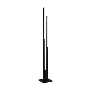 Piantana Contemporanea Fraioli-Z Alluminio Nero 2 Luci Led Integrato 17W