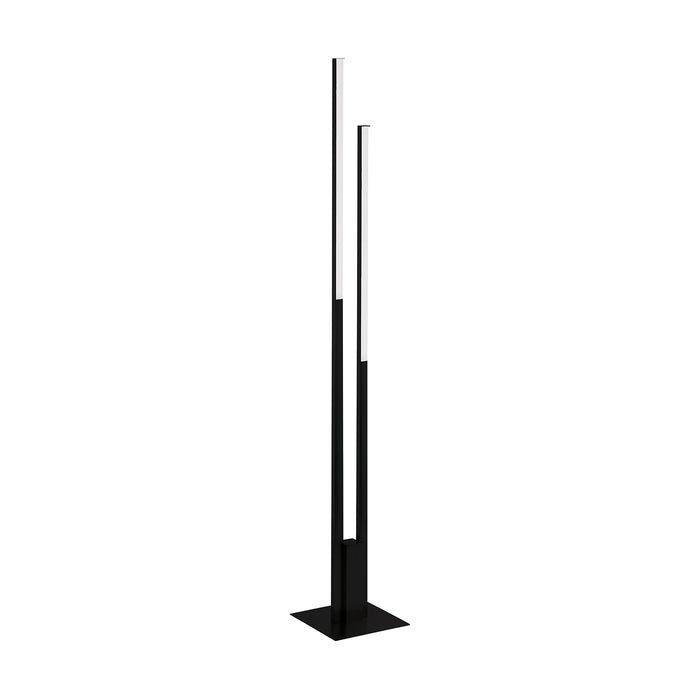 Piantana Contemporanea Fraioli-Z Alluminio Nero 2 Luci Led Integrato 17W