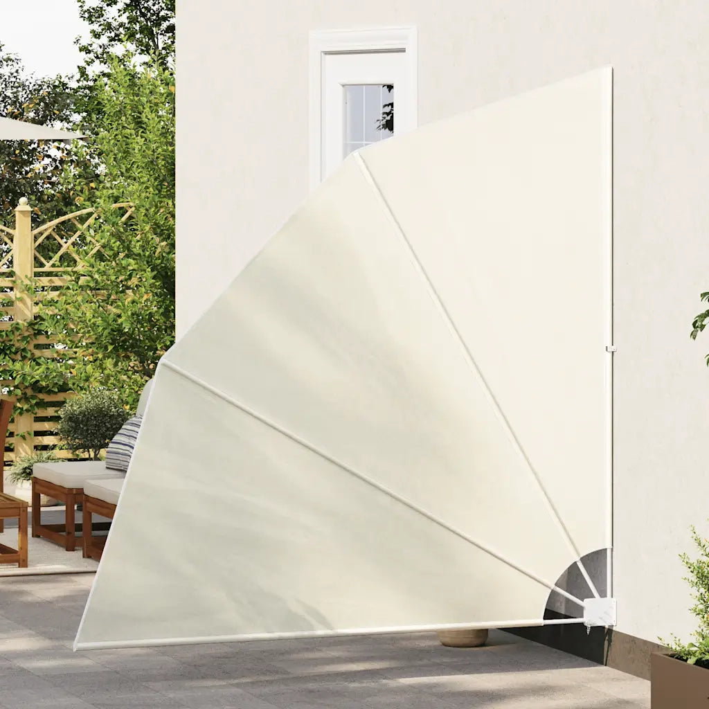 Tenda Laterale per Balcone Pieghevole Crema 210x210 cm 344538