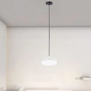 Trade Shop - Lampadario A Sospensione Led 40w Bianco Cerchio Tondo Moderno Minimal Luce 6500k 32880 -