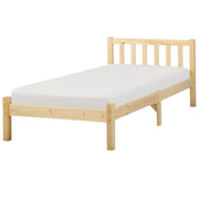 Letto singolo in legno di pino chiaro 90 x 200 cm rete a doghe