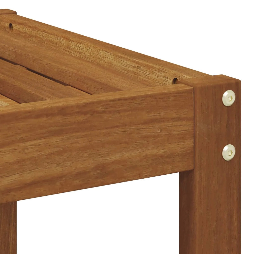 Panchetto da Giardino-Sgabello da Esterno Naturale 79 x 43 x 37 cm