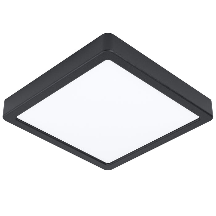 Plafoniera Moderna Fueva Z In Acciaio Nero Led Integrato 16,5W 2700 6500K Ip44