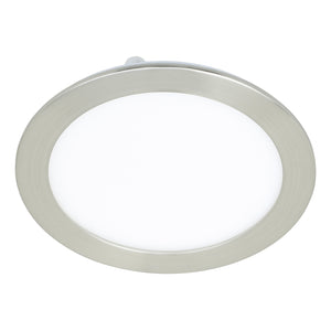 Faretto Ad Incasso Moderno Fueva Z Acciaio Nichel Satinato Led Integrato 10,5W