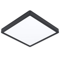 Plafoniera Quadrata Esterno Contemporaneo Argolis-Z Alluminio Nero Led