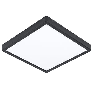 Plafoniera Quadrata Esterno Contemporaneo Argolis-Z Alluminio Nero Led