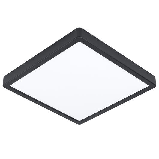 Plafoniera Quadrata Esterno Contemporaneo Argolis-Z Alluminio Nero Led