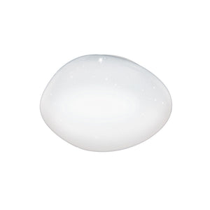 Plafoniera Contemporanea Sileras-Z Piccola Led Acciaio Bianco