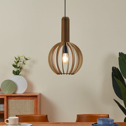 Lampadario Industrial Velasco 1 Luce Acciaio Nero Diffusore Tondo