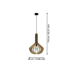 Lampadario Industrial Velasco 1 Luce Acciaio Nero