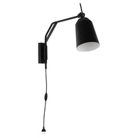 Applique Minimal Loreto Acciaio Nero 1 Luce E27